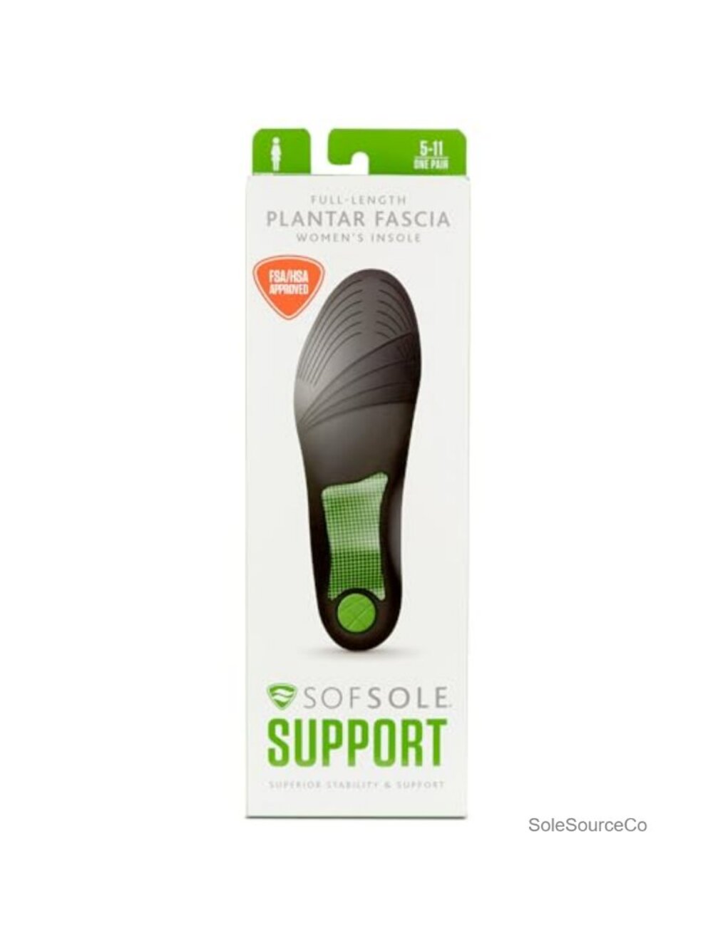 Plantar Fascia Support Full-Length Gel Shoe Insert Orthotic Insole